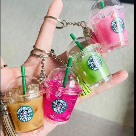 Starbucks Inspired Tumbler Keychain Handmade New - Picture 4 of 12